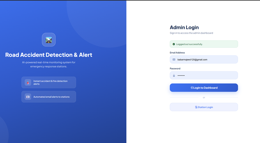 Smart Road Accident and Fire Detection & Emergency Alert System